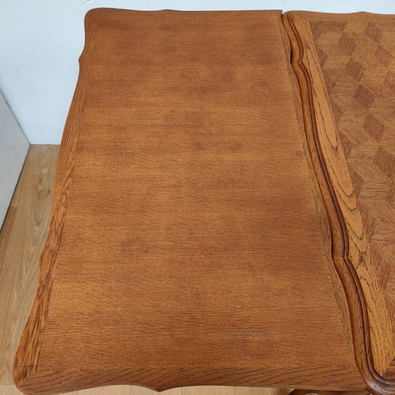 Image 1 of Table à manger de campagne vintage, table à manger extensible