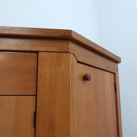 Vintage jaren 1970 Italiaans massief Maxxello Walnoot dressoir Scarpa, Michelucci stijl – PIAROTTO MOBILI (photo 10 of 12)