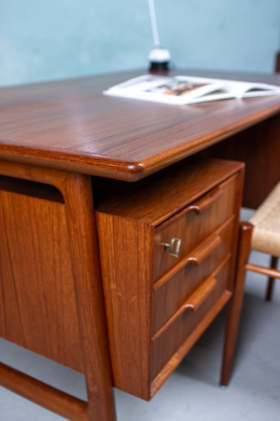Image 1 of Omann Jun Model 75 Desk Teak Vintage Mid Century Danish