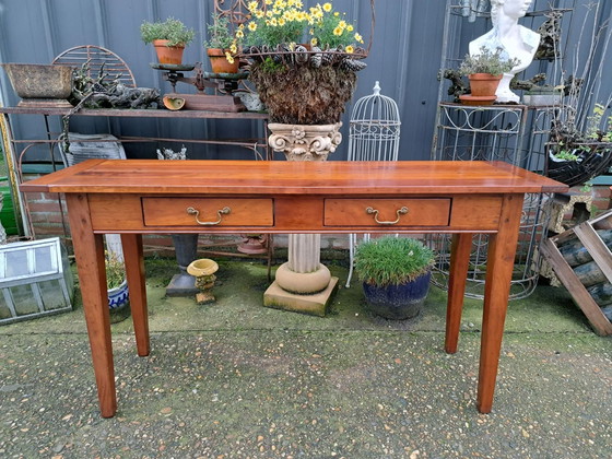 Image 1 of Classic side table, wall table, console size 140x40cm and 75cm high.