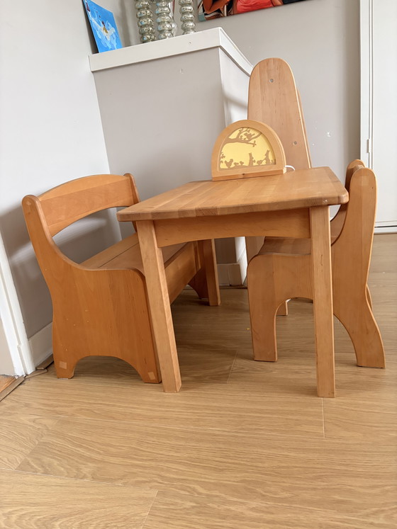 Image 1 of Essenhouten kinder meubilair