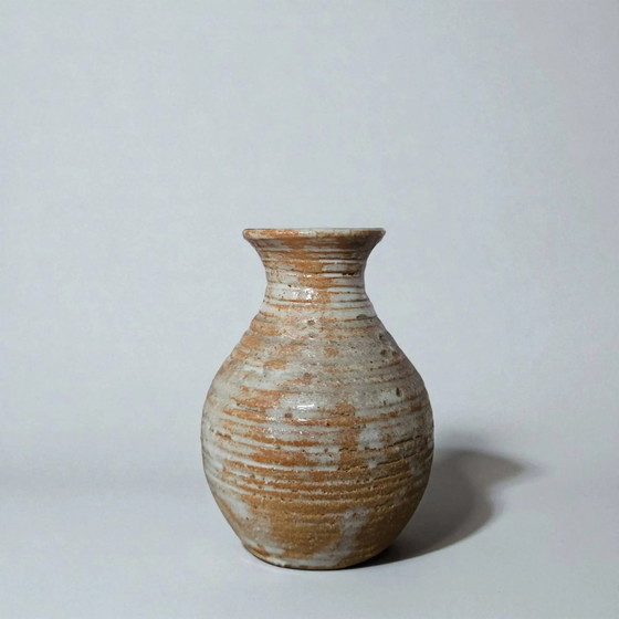 Jarrón de gres firmado / Puisaye / Lion – Jarrones, Porcelain (photo 4 of 7)