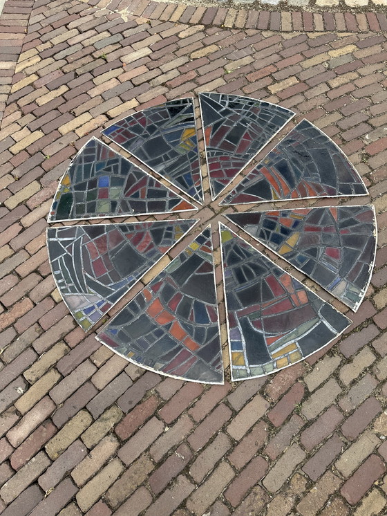 Image 1 of Glaskunst ROSAS vitrail contempory