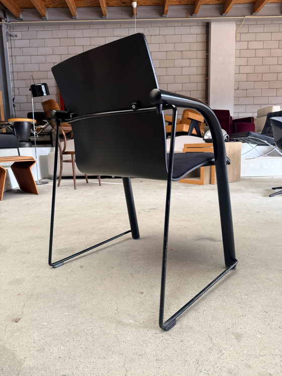Thonet S320 chair, Wulf Schneider and Ulrich Böhme (stock: 2), Armchairs, Metal, Plastic, Black (photo 6 of 13)