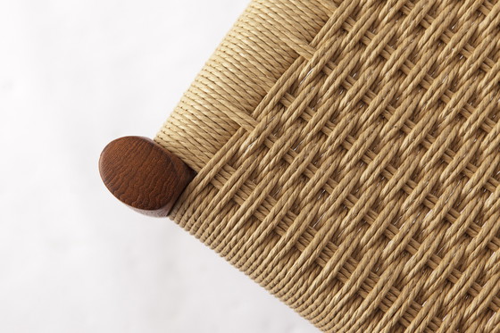 Image 1 of 1 di 6 Sedia modello 85 di Niels Møller in teak con corda danese, stile danese Mid-Century Modern degli anni '80