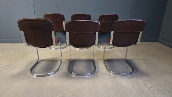 Image 1 of Vintage dining chairs by Cidue set of 6, 1970s