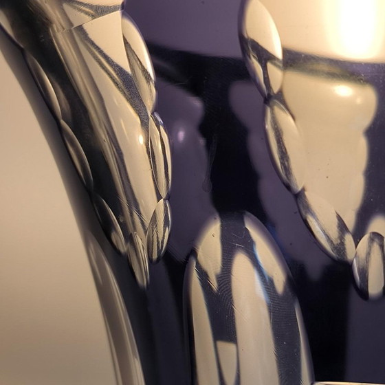 Art Deco geschliffene Glasvase zugeschrieben Johann Oertel für Carl Meltzer & Co., 1925 – Vasen, Crystal (photo 4 of 14)