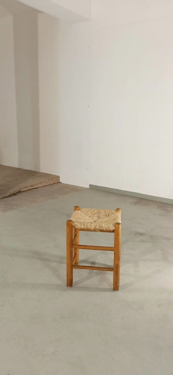 Image 1 of Vintage Rush Seat Stool