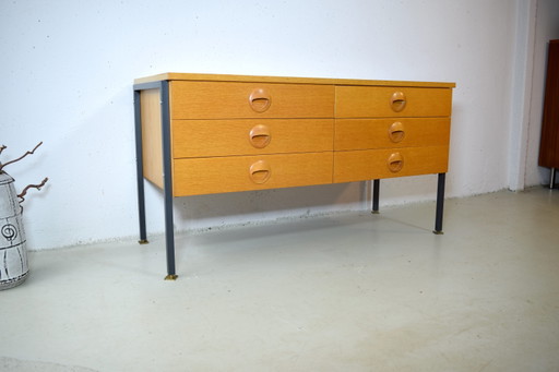 Aparador de mediados de siglo de Hellerau, cómoda vintage.
