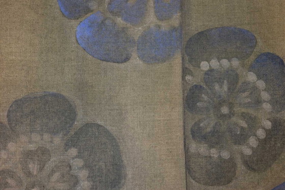 Image 1 of Bemaltes Leinwandbild mit der Darstellung eines japanischen Samurai. Zeitgenössisch.