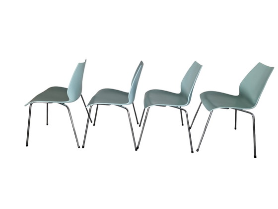 Image 1 of 4x Kartell Maui chairs by Vico Magistretti