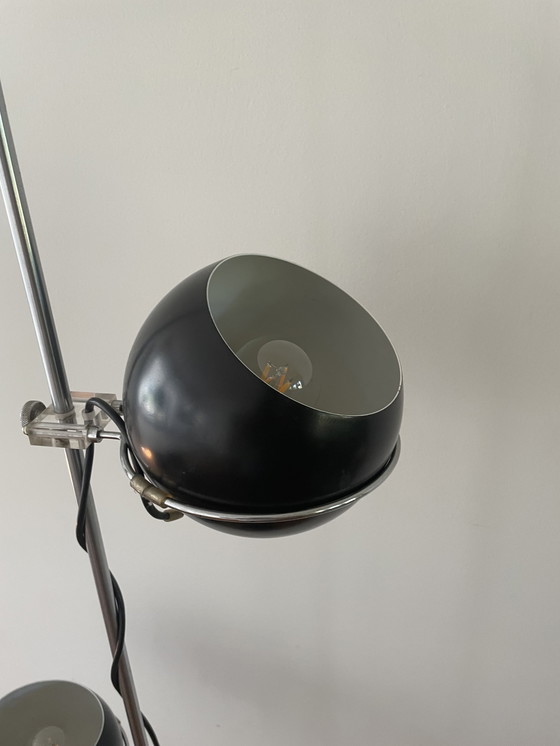 Image 1 of Lampada da terra vintage - Lampada a globo Gepo