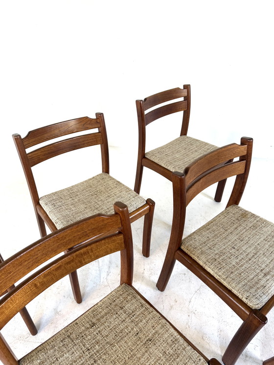 Image 1 of Set of 6 vintage Danish dining chairs, Dyrlund ‘70