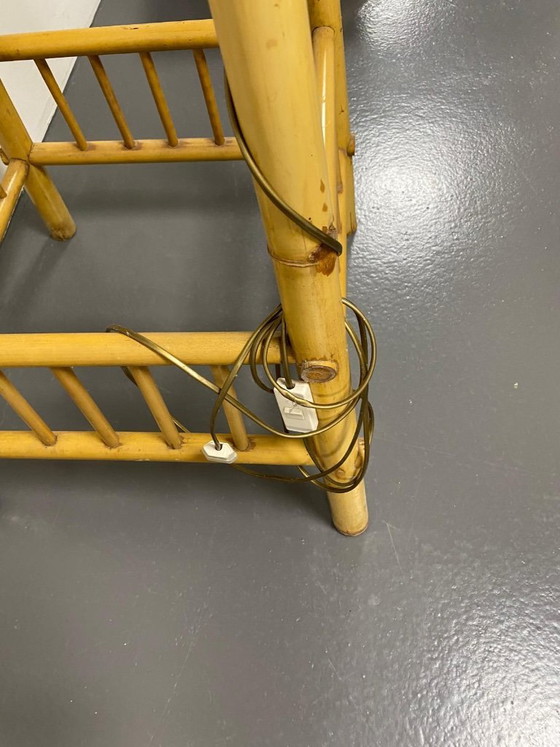 Image 1 of Vintage Bamboo Lamp / Table / Tray / Stool