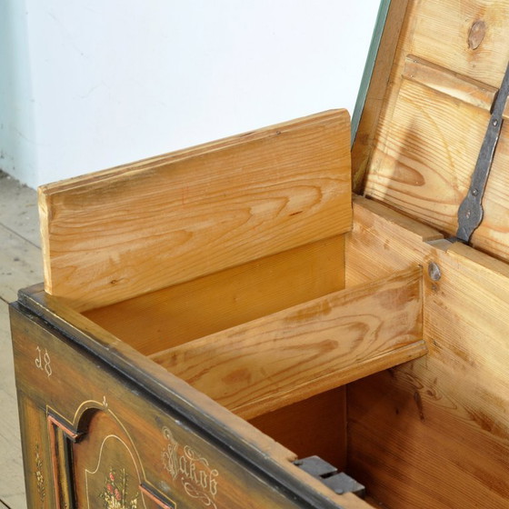 Image 1 of Folk Art Bridal Chest, 1826