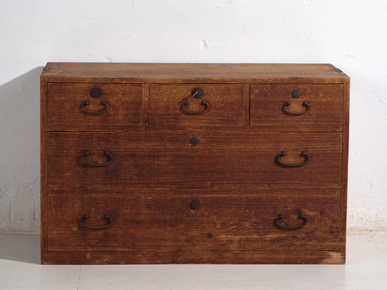 Antique base cabinet - Taishō / Showa Period (c. ) #4 – Storage cabinet, Metal (photo 34 of 40)