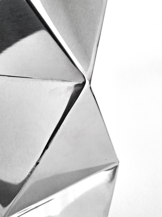 Chrome Metal Vase (photo 9 of 11)