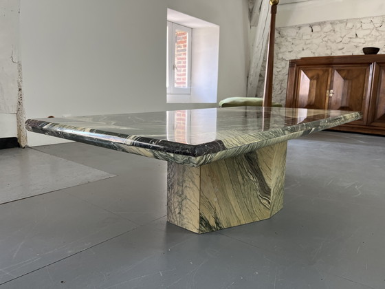 Image 1 of Mesa de centro rectangular de mármol 70s