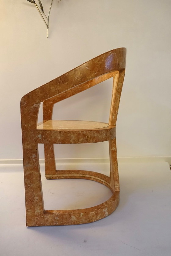 Image 1 of Conjunto de dos sillas Triancolori estilo Maitland Smith, década de 1970