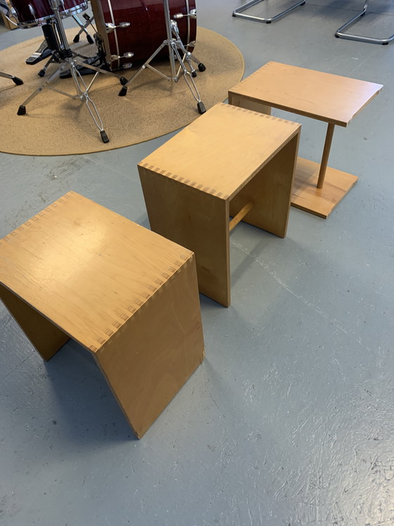 Image 1 of Max Bill Zanotta Modular Cube / Side Table - Iconic Design