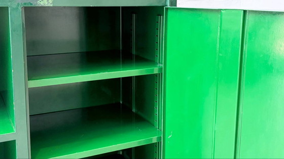 Image 1 of Zeldzame metalen kast van Arredamenti Metallici, Meneghello, Italië, jaren 50