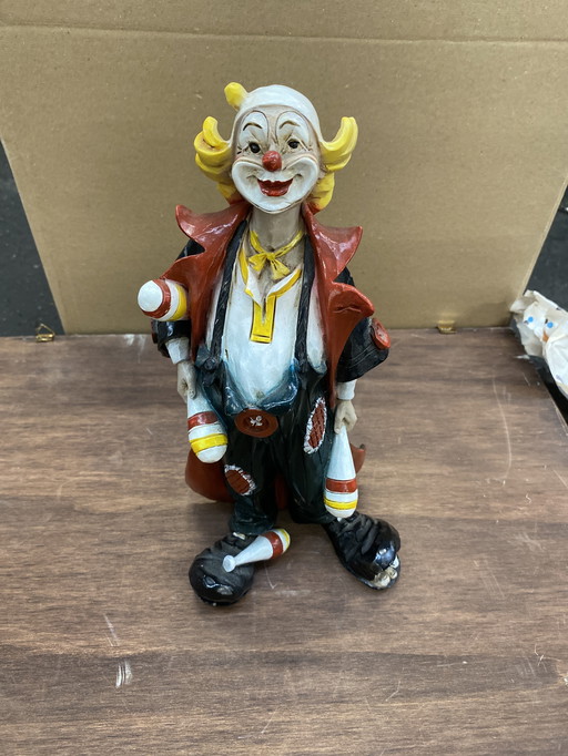 Clown sculpture handmade Italy