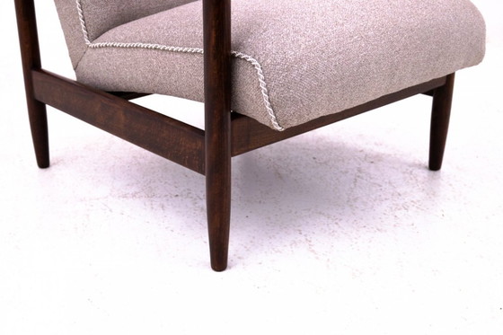 Image 1 of GFM-142 fauteuil, ontworpen door Edmund Homa uit de jaren 1960. Na renovatie.