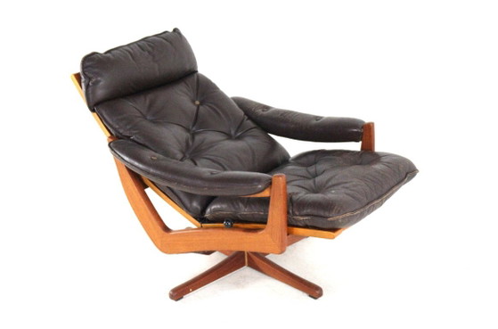 Söda Galvano - Lied Møbler Norway Fauteuil Vintage – Lied mobler, Leather, Wood (photo 4 of 18)