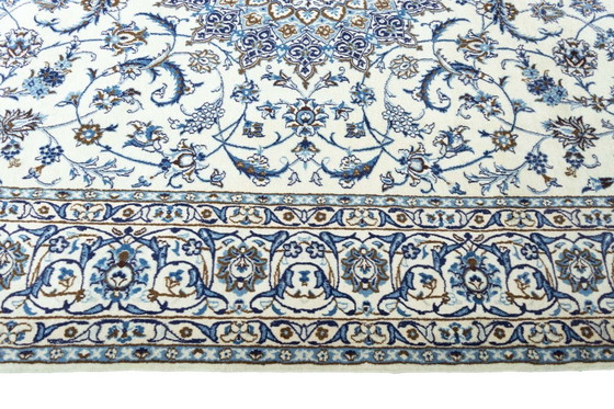 Image 1 of Alfombra oriental Nain 9La anudada a mano con contenido de seda - 303 x 197 cm