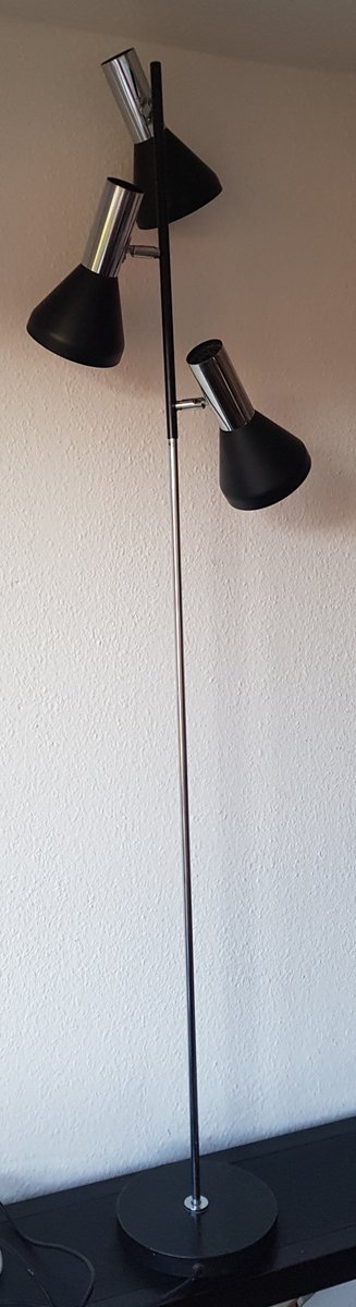 Lampada da terra con 3 faretti di Cosack