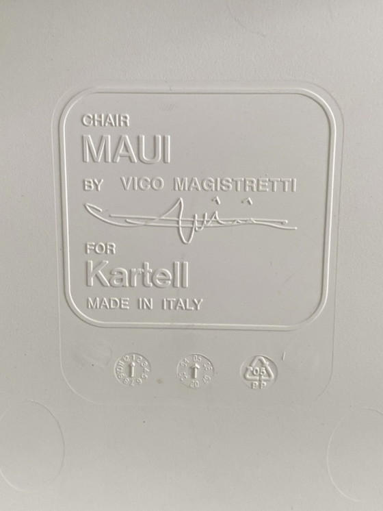 Image 1 of 6x MAUI stoelen By Vigo Magistretti For KARTELL