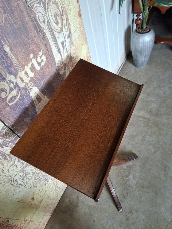 Image 1 of Leggio antico in rovere, porta menù, dimensioni 55x34cm e altezza 90cm.