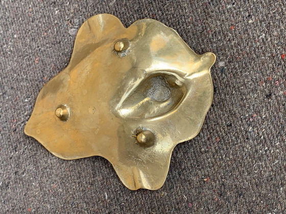 Italienische blattförmige Messing Schale im Mid-Century-Stil, 1960er Jahre – Schalen, Mid Century Modern (photo 4 of 4)