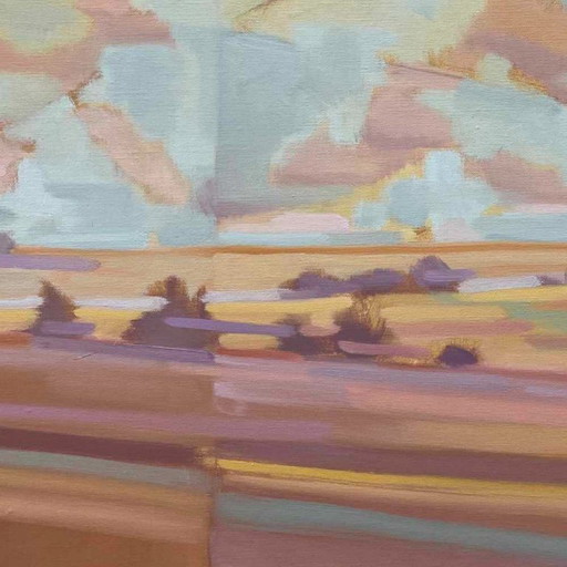 Zwischen Himmel und Erde, Öl auf Leinwand, 100 x 70 cm