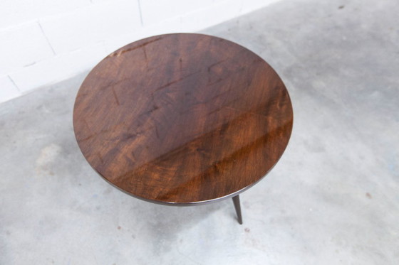 Image 1 of Tripod coffee table, 1960s, varnished mahogany