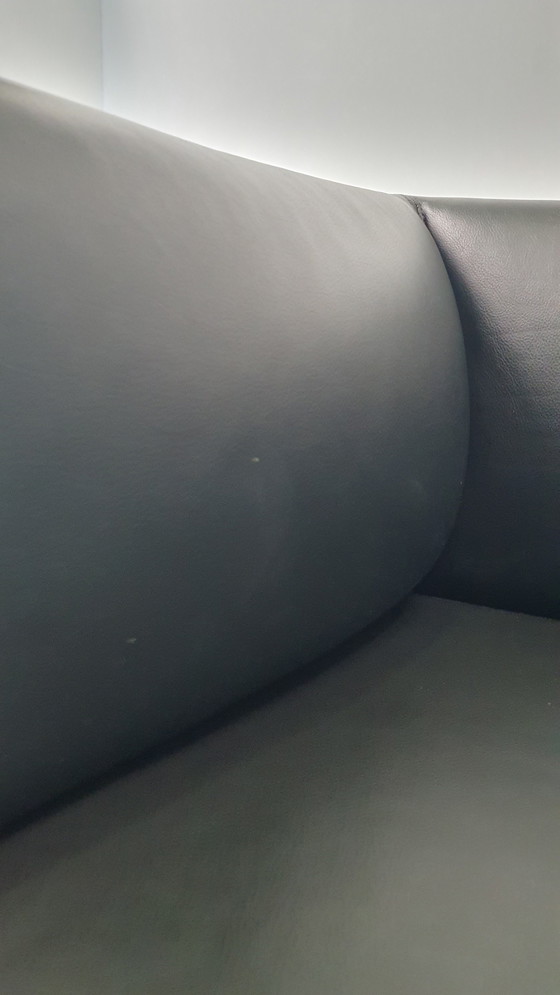 Image 1 of Asienta Design Sofa 3Z Black Leather Wilkhahn Jehs & Laub 2019