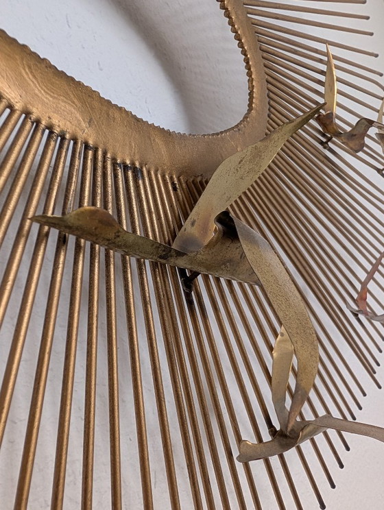 Scultura da parete vintage Curtis Jeré - Uccelli – Decorazioni murali, Metallo, Ottone (photo 5 of 5)