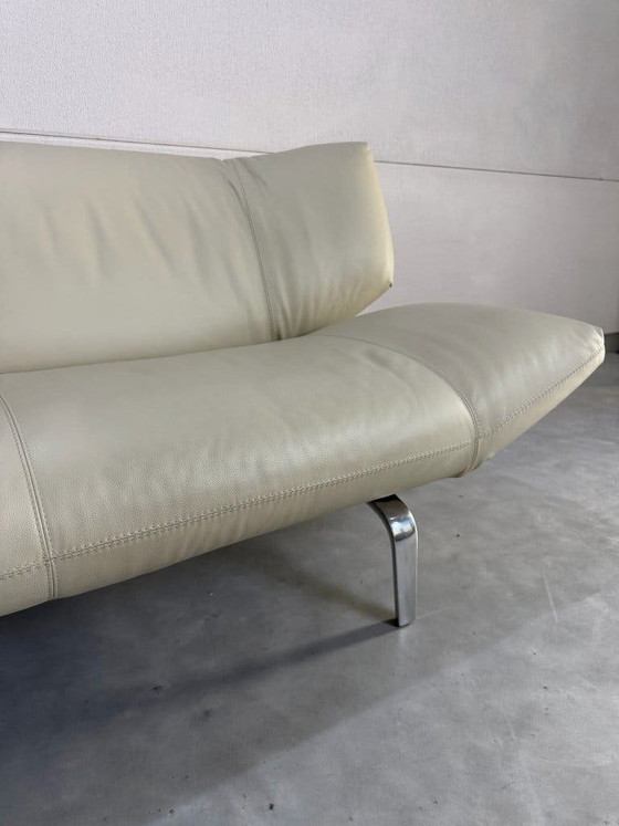 Divano Leolux Devon 2,5 posti - Pelle Wapiti Alba – Divani 2 posti, polished steel (photo 6 of 10)