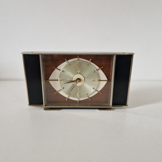 Image 1 of Vintage klok Metamec mantelklok opwindbare klok
