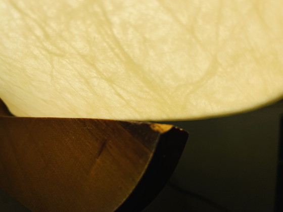 Image 1 of Lampada a sospensione in legno portoghese di metà secolo, anni '60