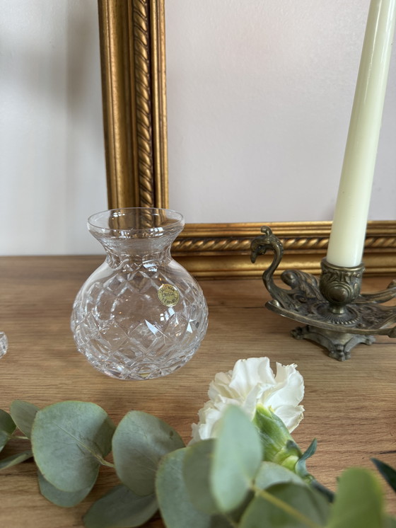 Image 1 of Cut Crystal Ball Vase