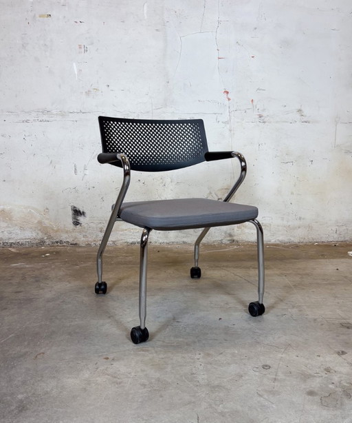 Vitra Visaroll 2 Antonio Citterio Fabric, plastic, aluminium – Black  – Task chair, designer chair