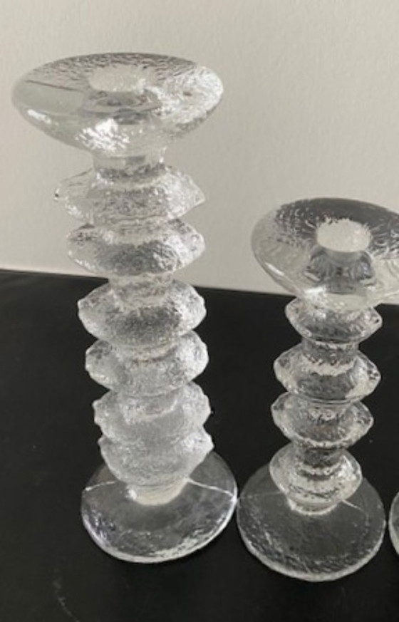 Image 1 of iittala Timo Sarpaneva 4 ikonische signierte Kerzenhalter Festivo