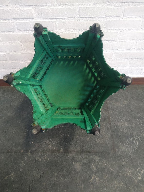 Image 1 of Moroccan side table hand-painted