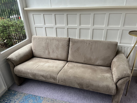 Image 1 of Montèl 2,5-zits bank – taupe microvezel – t