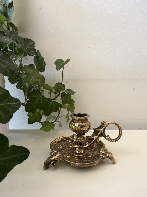 Petit bougeoir en laiton – Bougeoirs et chandeliers, Brass (photo 4 of 5)