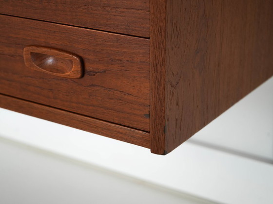 Image 1 of Teak wall unit PS System, Danish design, 1960s, manufactured by Randers Møbelfabrik