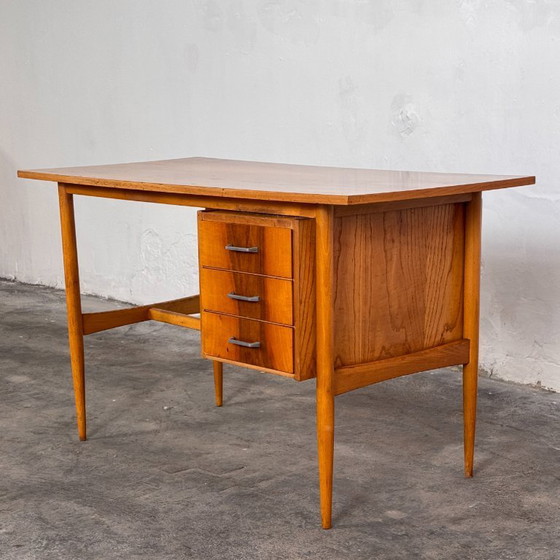 Image 1 of Hungarian Bright Writing Desk, 1960s – Mid-Century Modern
