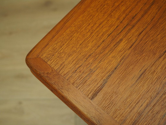 Image 1 of Teakholztisch, dänisches Design, 1970er Jahre, hergestellt in Dänemark