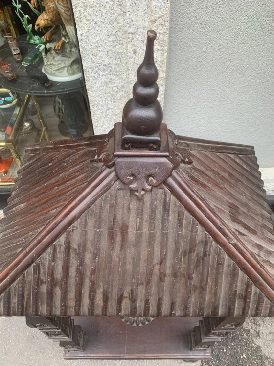 Gong cinese in legno del XIX secolo, Oggetti decorativi (foto 3 di 4)